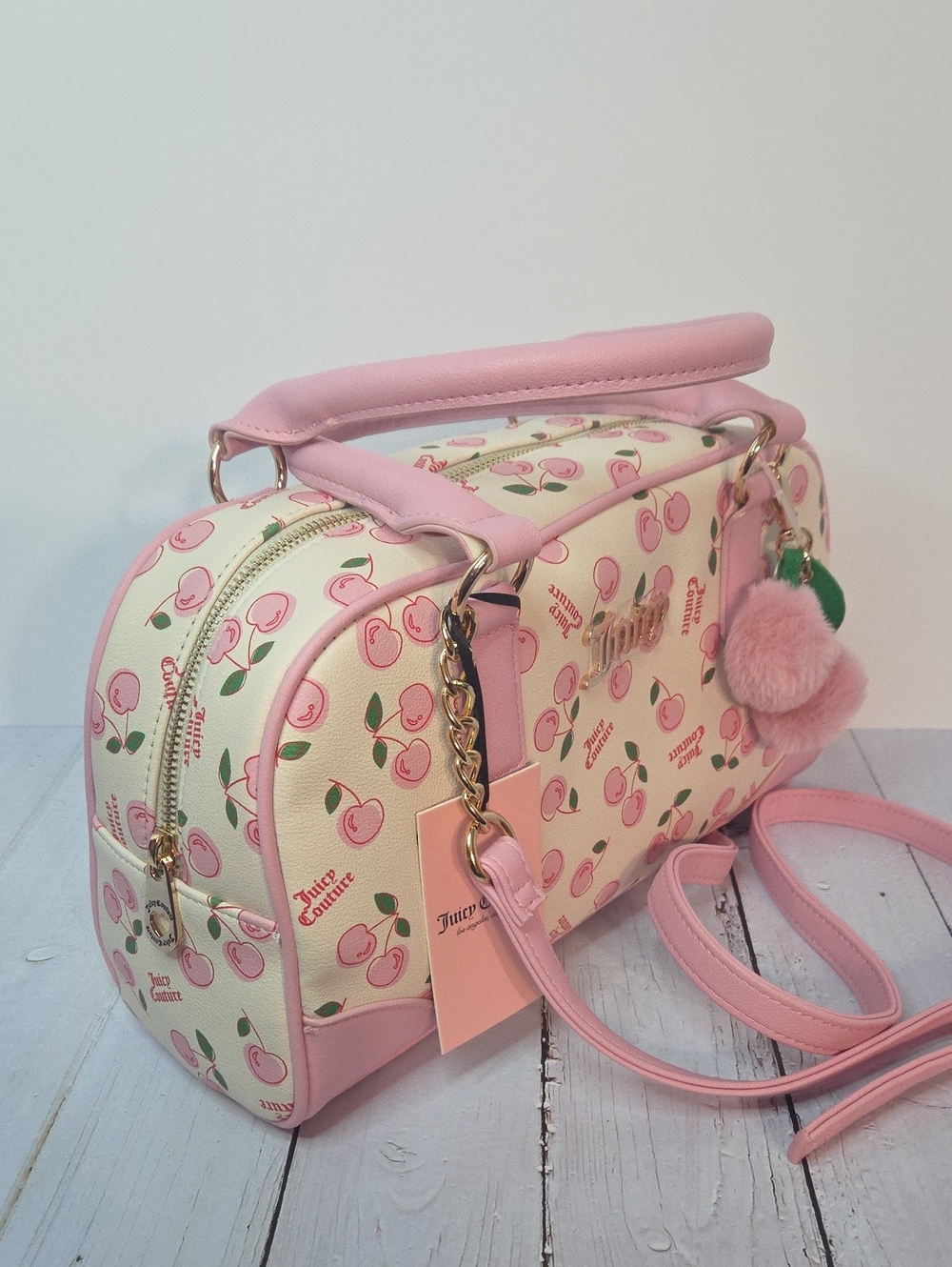 Juicy Couture Cherry Girl Satchel Crossbody NWT - Picture 5 of 12